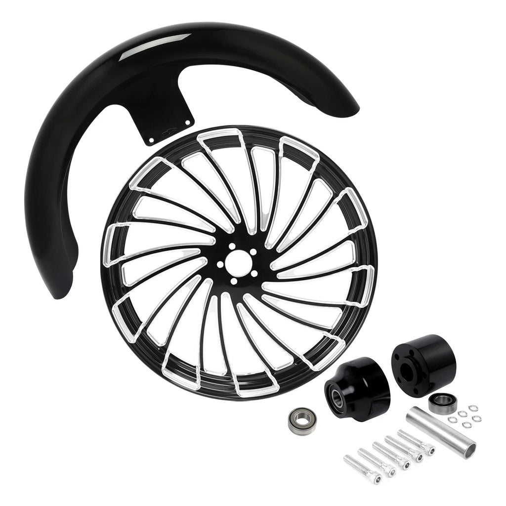 21" Front Fender Wheel Rim & Single Disc Hub for Harley Touring (2008–2025)