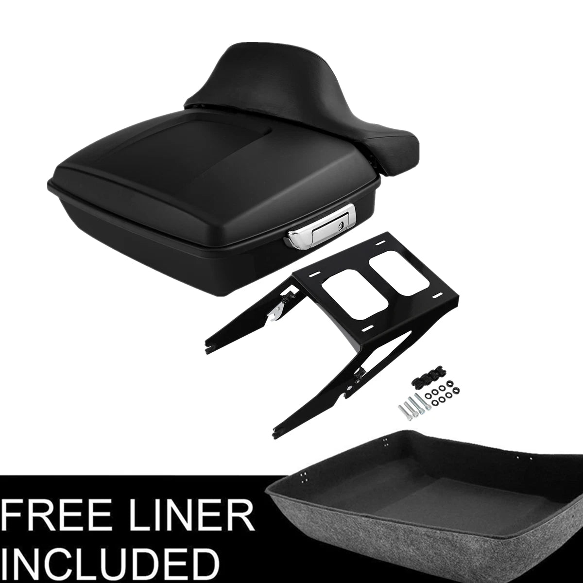 Matt Chopped Trunk Mount Rack for Harley Sport Glide (2018–2025)