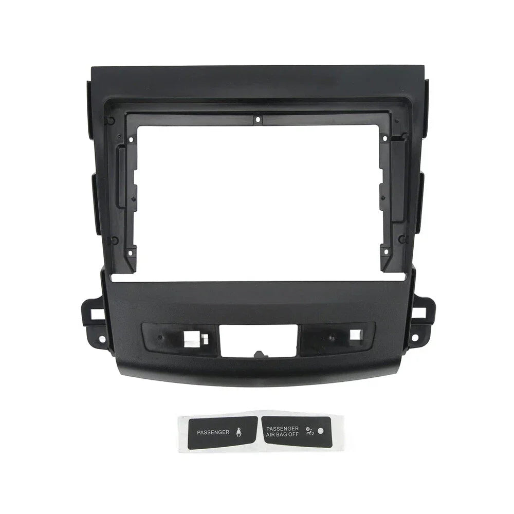9" Radio Dash Frame Fascia Panel with Sticker for Mitsubishi Outlander (2008-2012)