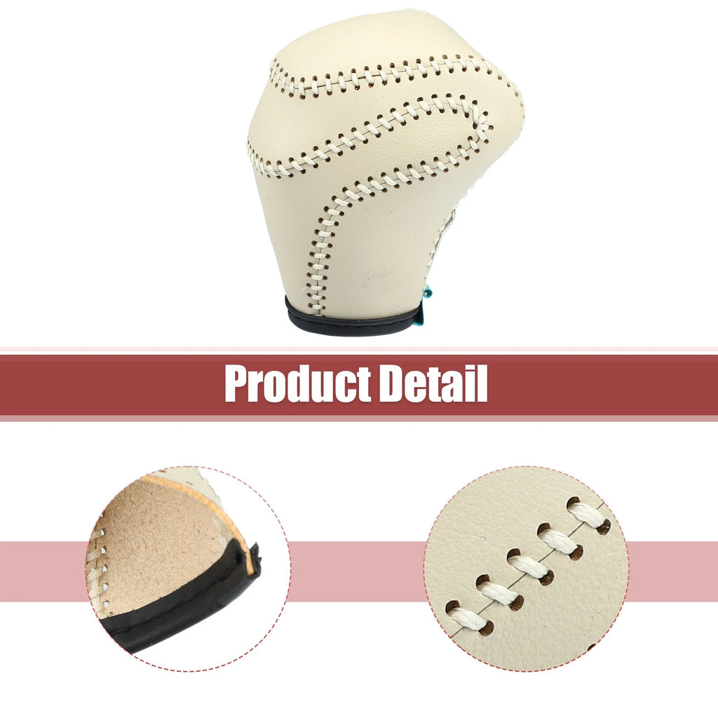 Gear Shift Knob Cover for Toyota Land Cruiser Prado (2010–2023) Beige