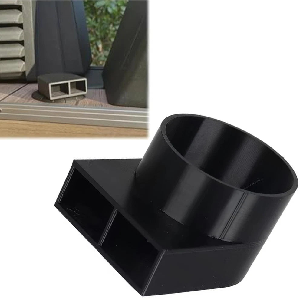 Air Outlet Deflector for RV Camper Boat Heater 55mm Plastic Black