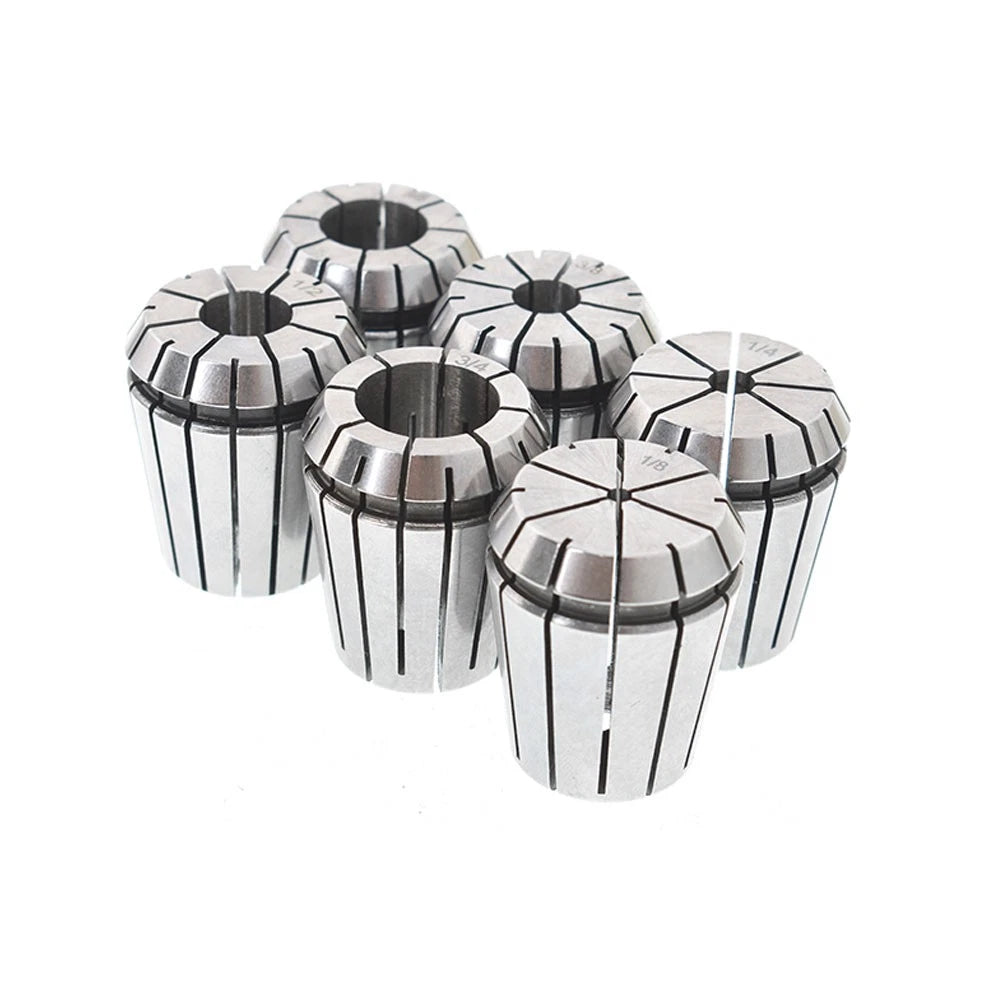 Set of 6 ER32 Spring Collets for CNC Milling Lathe (1/2''-5/8'')