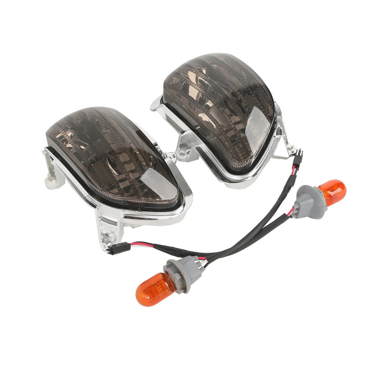 Smoke Front Side Turn Signal Lights for Honda Goldwing GL1800 (2001–2017)