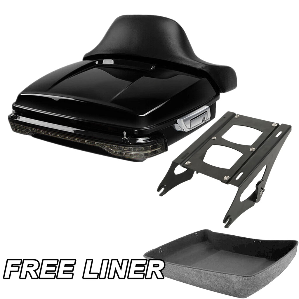 Chopped Trunk Pad Tail Light Mount Rack for Harley Electra Street Glide (2014–2023)
