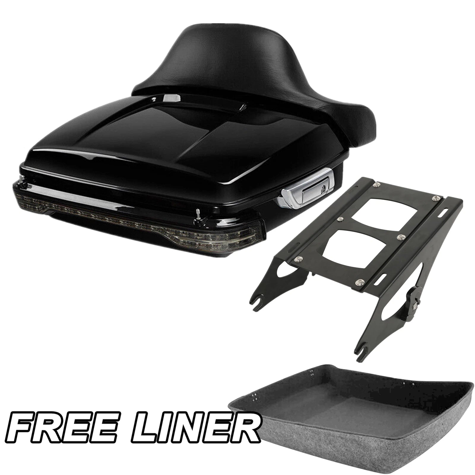Chopped Trunk Pad Tail Light Mount Rack for Harley Electra Street Glide (2014–2023)