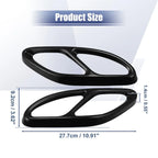 Exhaust Tail Pipe Mufflers Covers for Mercedes-Benz A Class A200 (2016-2019)