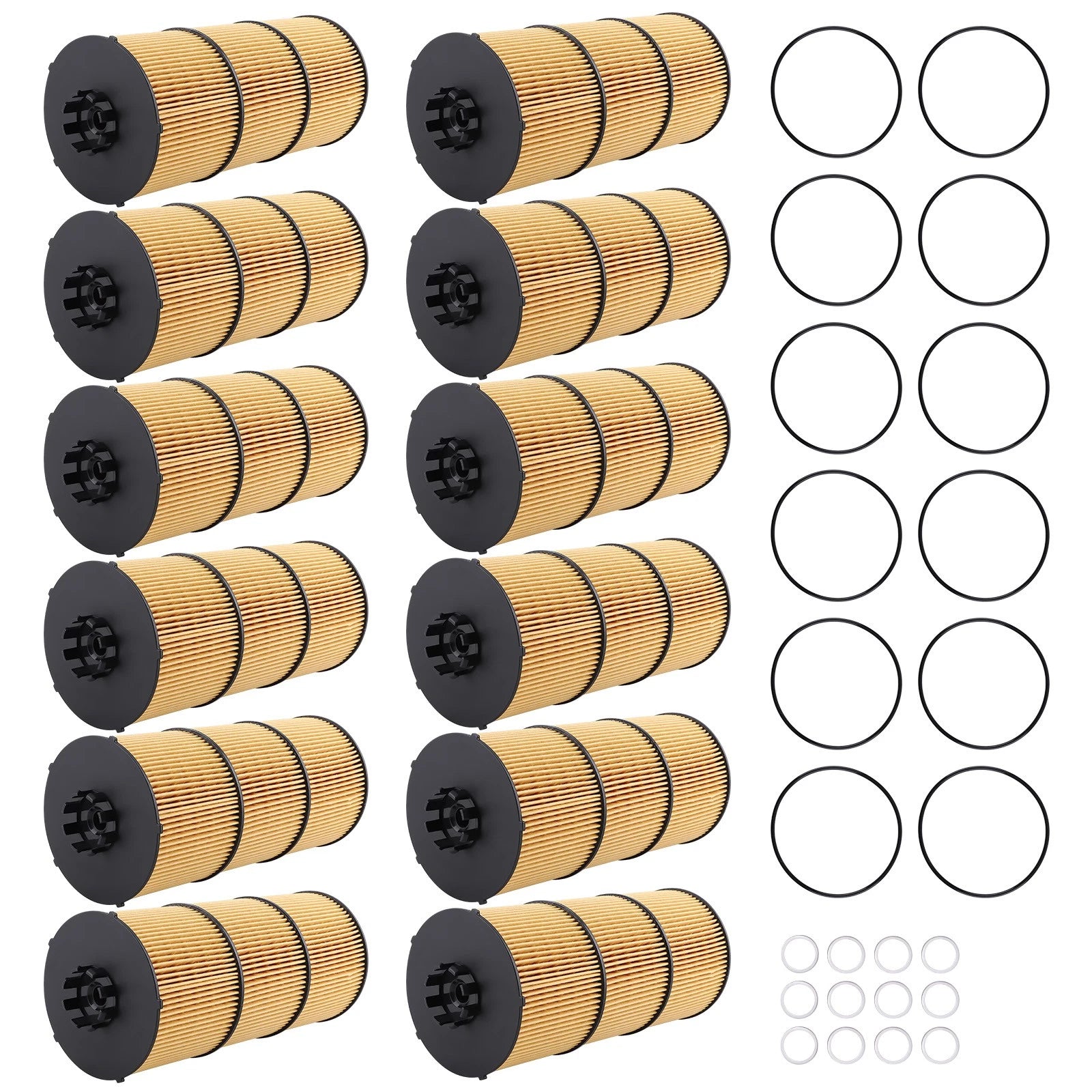 12X Oil Filter Kit A4731800409 for Western Star 4900EX DD13 DD15 (2009–2018)