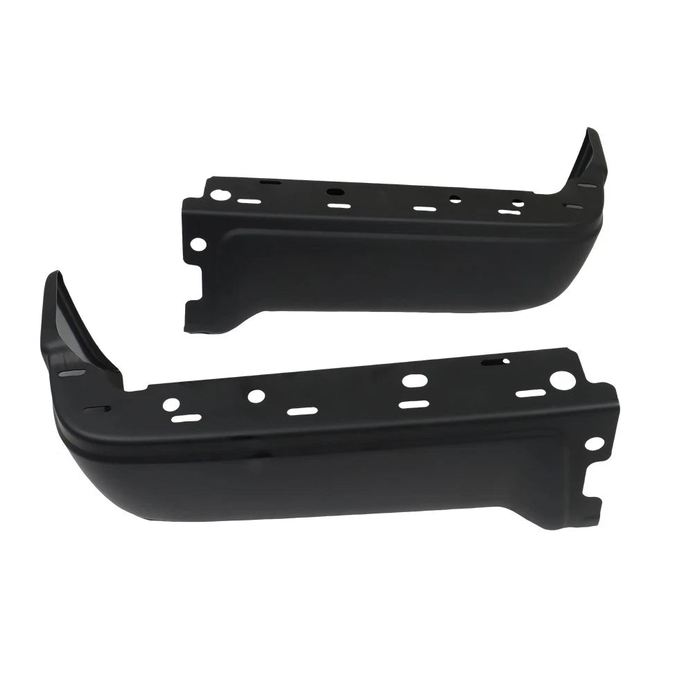 Pair Rear Bumper Ends for Ford F150 (2009–2014) Primered Steel Black