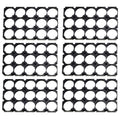 Set of 6 Battery Holders for 21700 Batteries