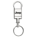 Satin-Chrome Valet Keychain KCV.JEE - Officially Licensed for Jeep