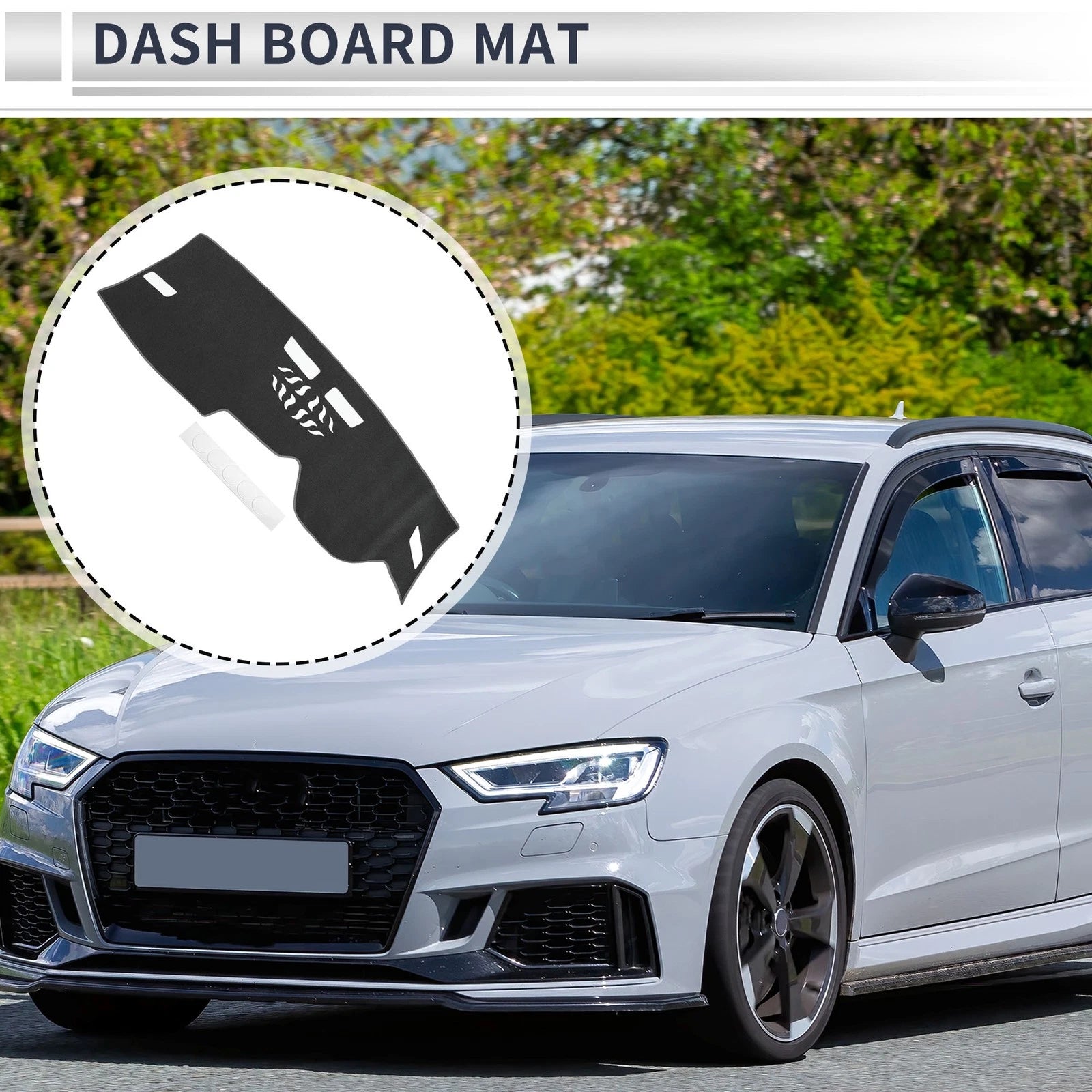 Dashboard Cover Mat for Volkswagen Golf 8 (2021–2024) Sun Protector Gray