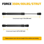 2pcs Shock Struts Lift Support 10 Inch 80 Lbs for [Vehicle] C16-15052