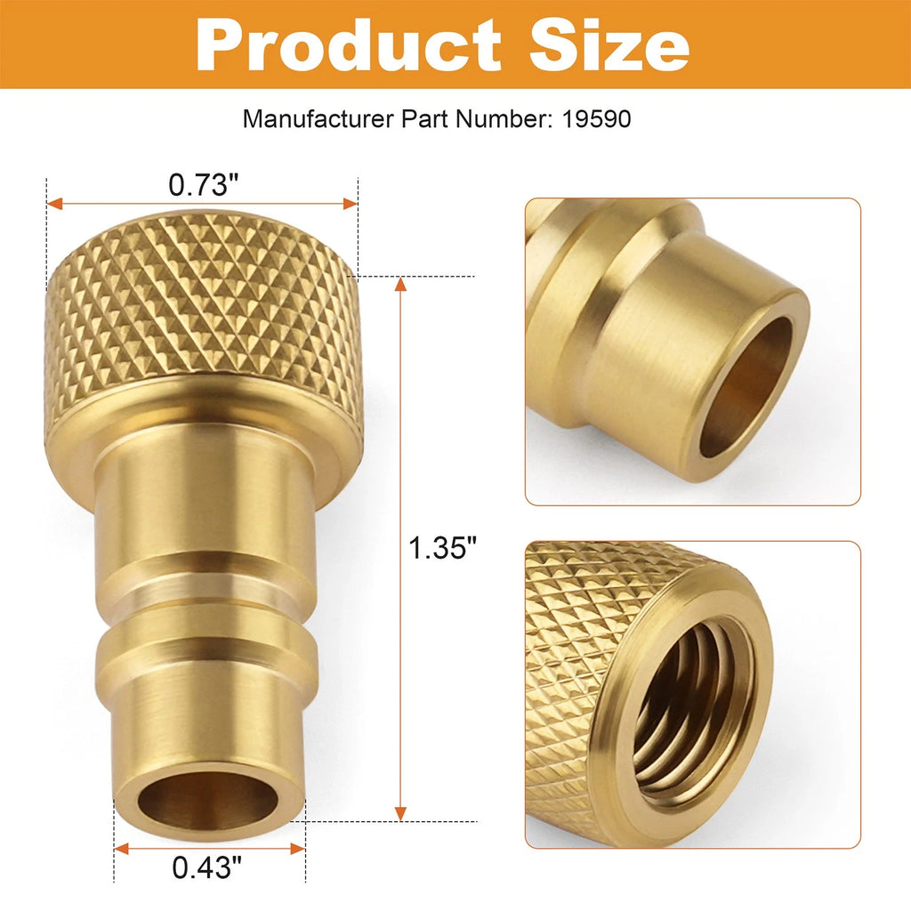 Metering Low-Side R-134a Tank Adapter for Robinair 19590 (R-134a)