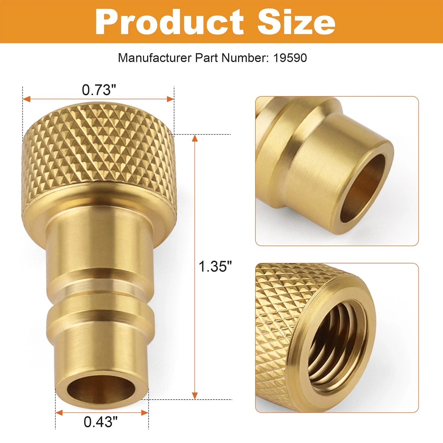 Metering Low-Side R-134a Tank Adapter for Robinair 19590 (R-134a)