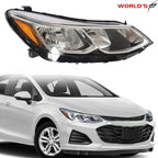 Headlight for Chevrolet Cruze (2016–2019) Chrome Halogen Right