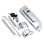 Chrome Trunk Latches Key Hinges for Harley Touring Road King Glide (2014-2024)