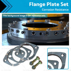 2.5" Exhaust Flange Gasket Plate Bolt Nut Kit for Universal (300 63mm)