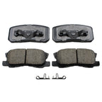 Set of 4 Akebono ProACT Rear Ceramic Brake Pads for Chrysler Dodge Jeep Mitsubishi