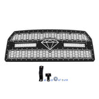 LED Grille for Ford F-150 (2015-2017) Black Stainless Mesh Rivets