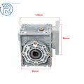 1 Pack Metal Gearheads Worm Gear Reducer for Nema34 Stepper Motor RV40 (20:1)