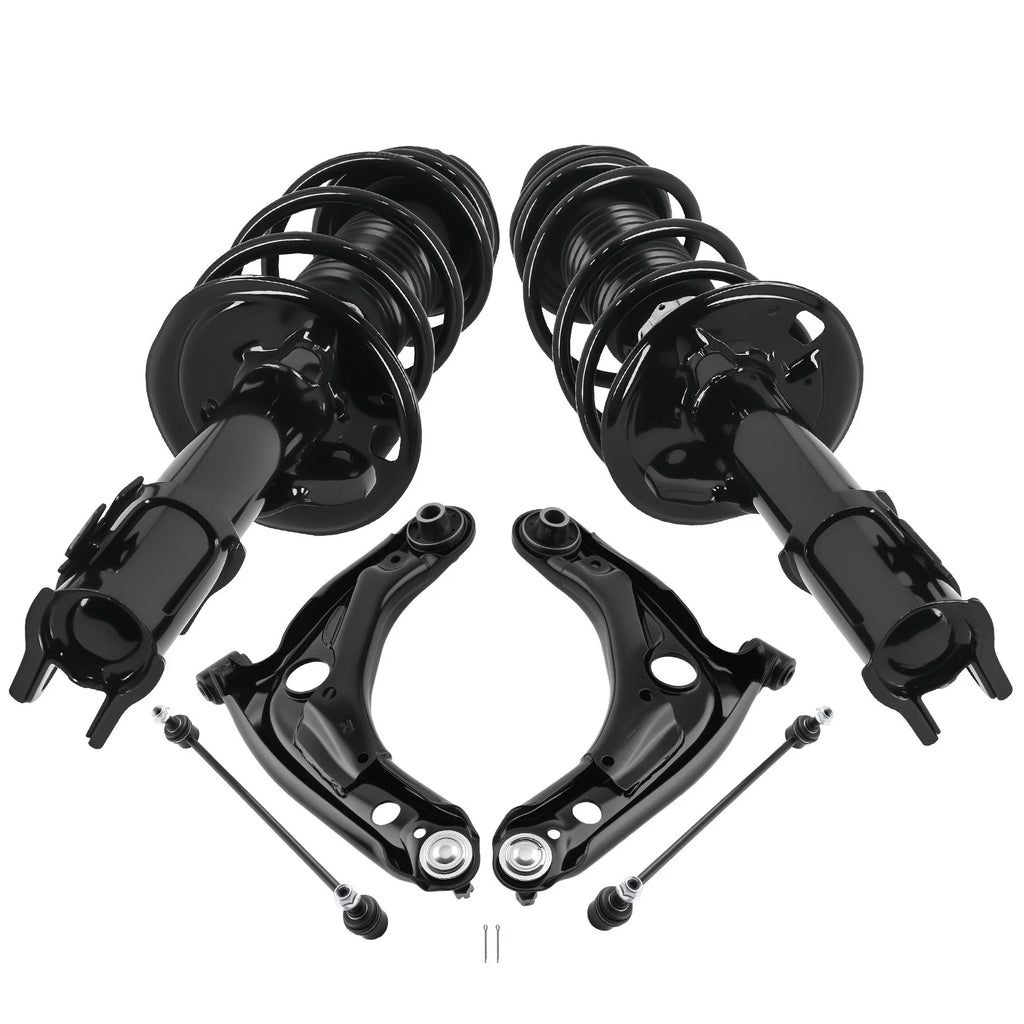 Set of 6 Front Struts, Lower Control Arm, Sway Bar Links for Scion xD (2008–2010)
