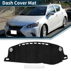 Dashboard Cover Mat for Lexus CT 200H (2011–2019) Sun Protector Black