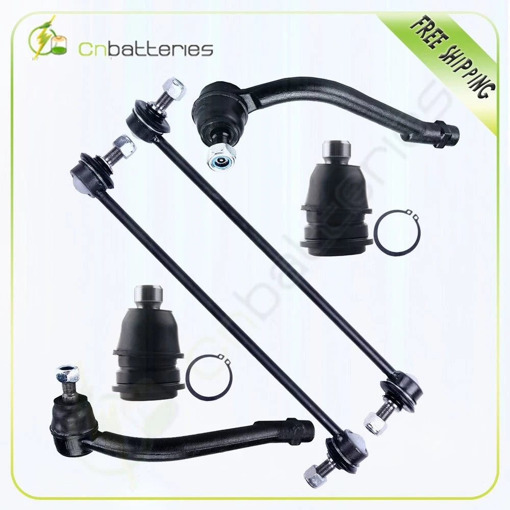 6pc Front Suspension Kit Sway Bar for Hyundai Santa Fe Kia Sorento (2001–2012)