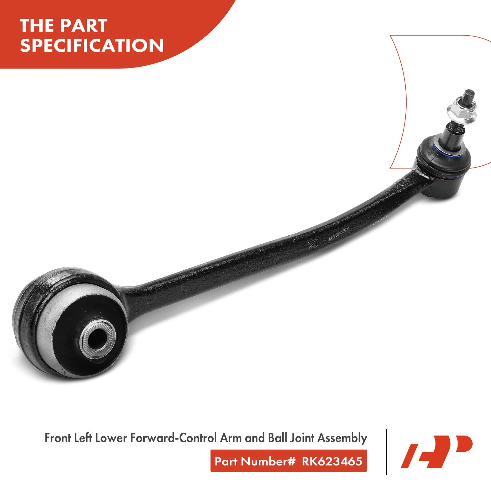 2X Front Lower Control Arm with Ball Joint for Ford