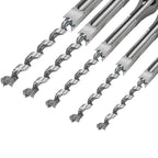 Set of 6 Square Hole Mortise Chisel Drill Bits 6.35mm to 16mm