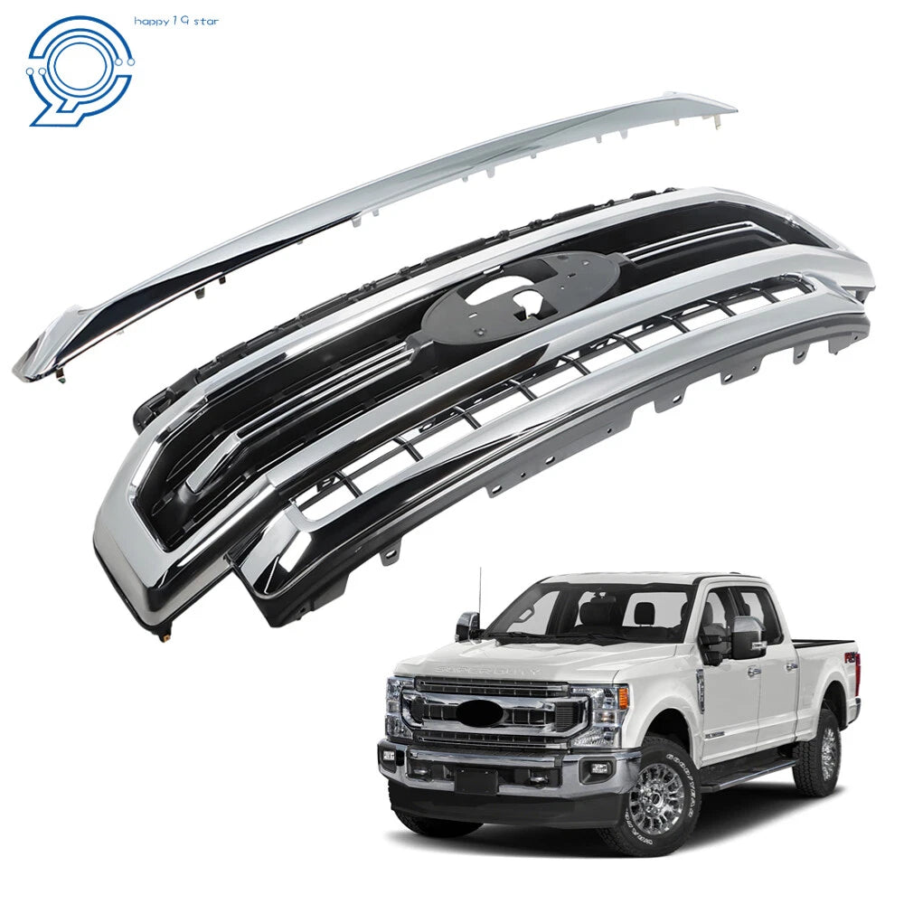 Chrome Grill for Ford F-250 F-350 Lariat (2020–2022)