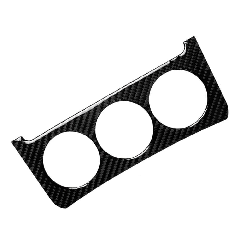 Carbon Fiber Central Console Dashboard Knob Cover Trim for Nissan 350Z (2003–2009)