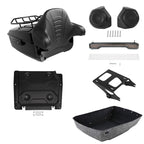 Trunk Backrest Mount Rack Light Speakers for Harley Street Glide (2014–2026)