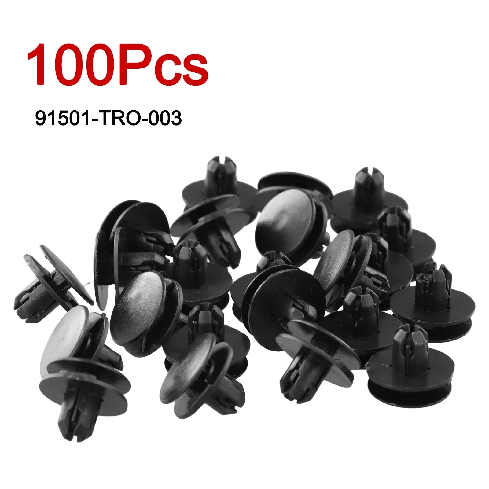 Set of 100 Push Type Clips for Honda (91501-TRO-003)