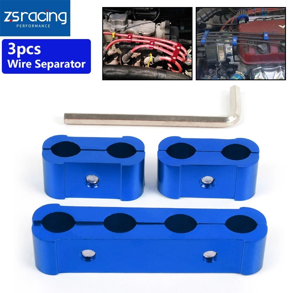 Set of 3 Spark Plug Wire Separator Clamps for Automotive Applications