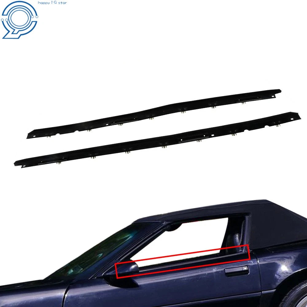 Set of 2 Window Sweep Weatherstrips for Corvette C4 (1984-1996)
