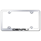 Mirrored Wide Body License Plate Frame - Officially Licensed for GMC Denali