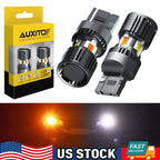 2X AUXITO 7443 LED Front Turn Signal Blinker Light Bulbs for