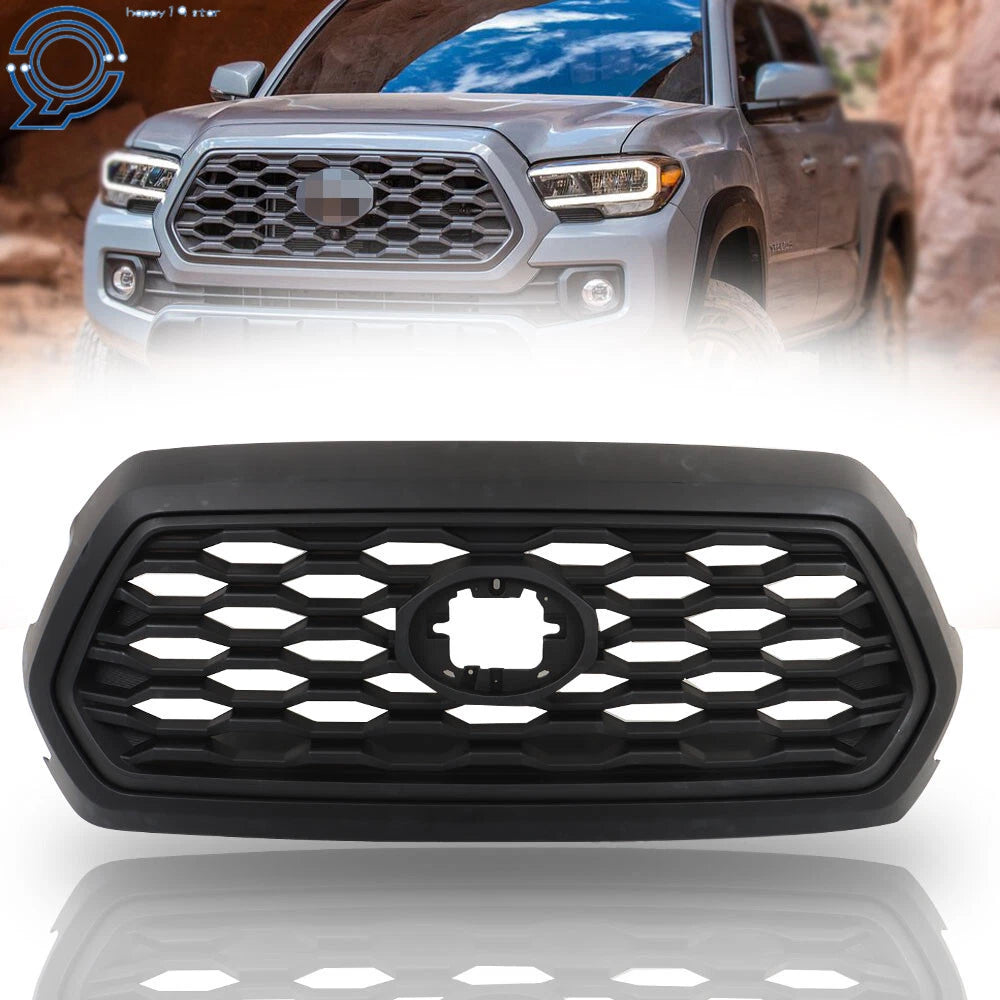 Front Upper Grille Assembly for Toyota Tacoma (2016–2022) Matte Black