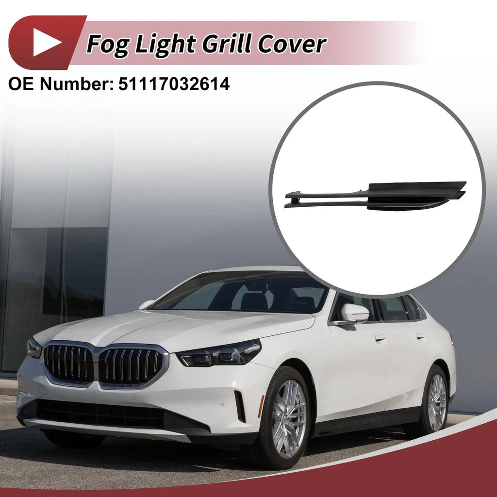 1 Pc Car Front Right Fog Light Grill for BMW 320i (2002-2005) Black