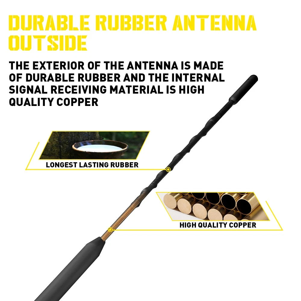12" Black Antenna for Mini Cooper Hardtop/Clubman (2002–2023)