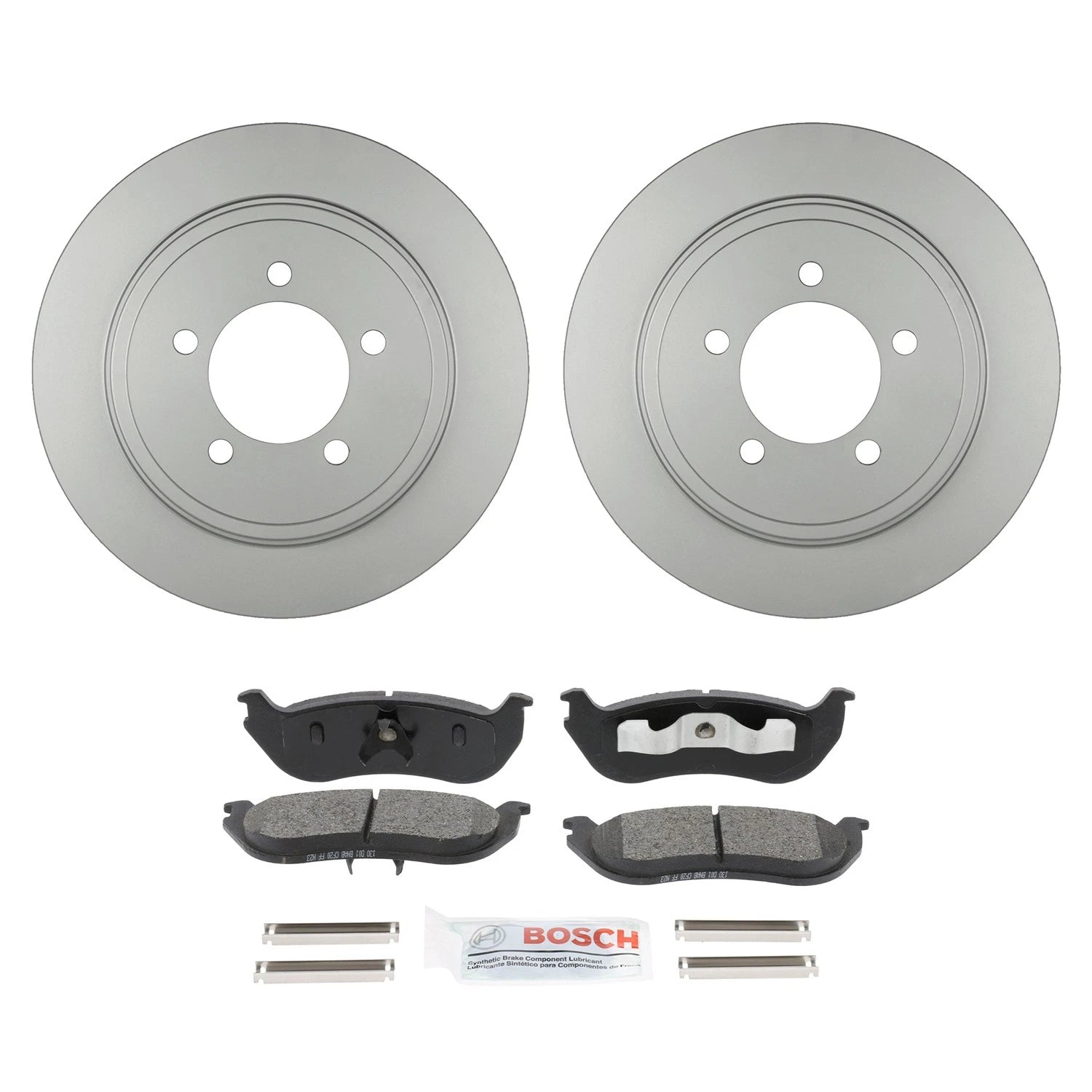 Bosch Rear Disc Brake Rotors & Ceramic Brake Pads Kit for Ford Explorer (2002–2010)