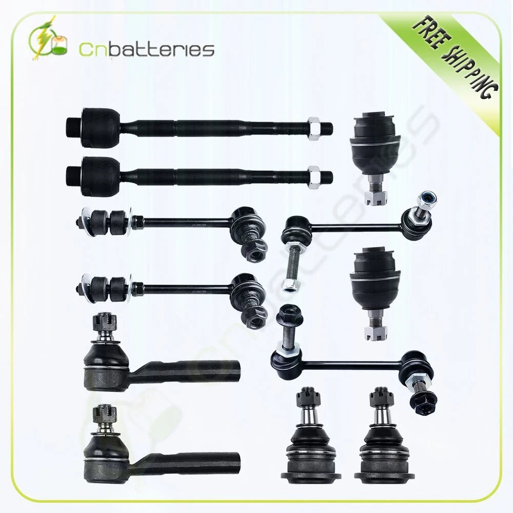 Set of 12 Upper Lower Ball Joint Tie Rod Sway Bar for Toyota 4Runner (2003–2009)