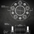 Hubcentric Wheel Spacers Adapter for Chevrolet Camaro S10 (8pc, 2010-2015)