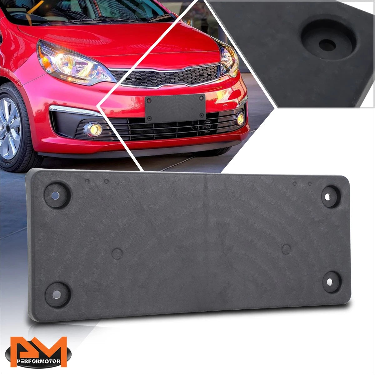 Tow Hook License Plate Mounting Bracket for Kia Rio (2015–2016)