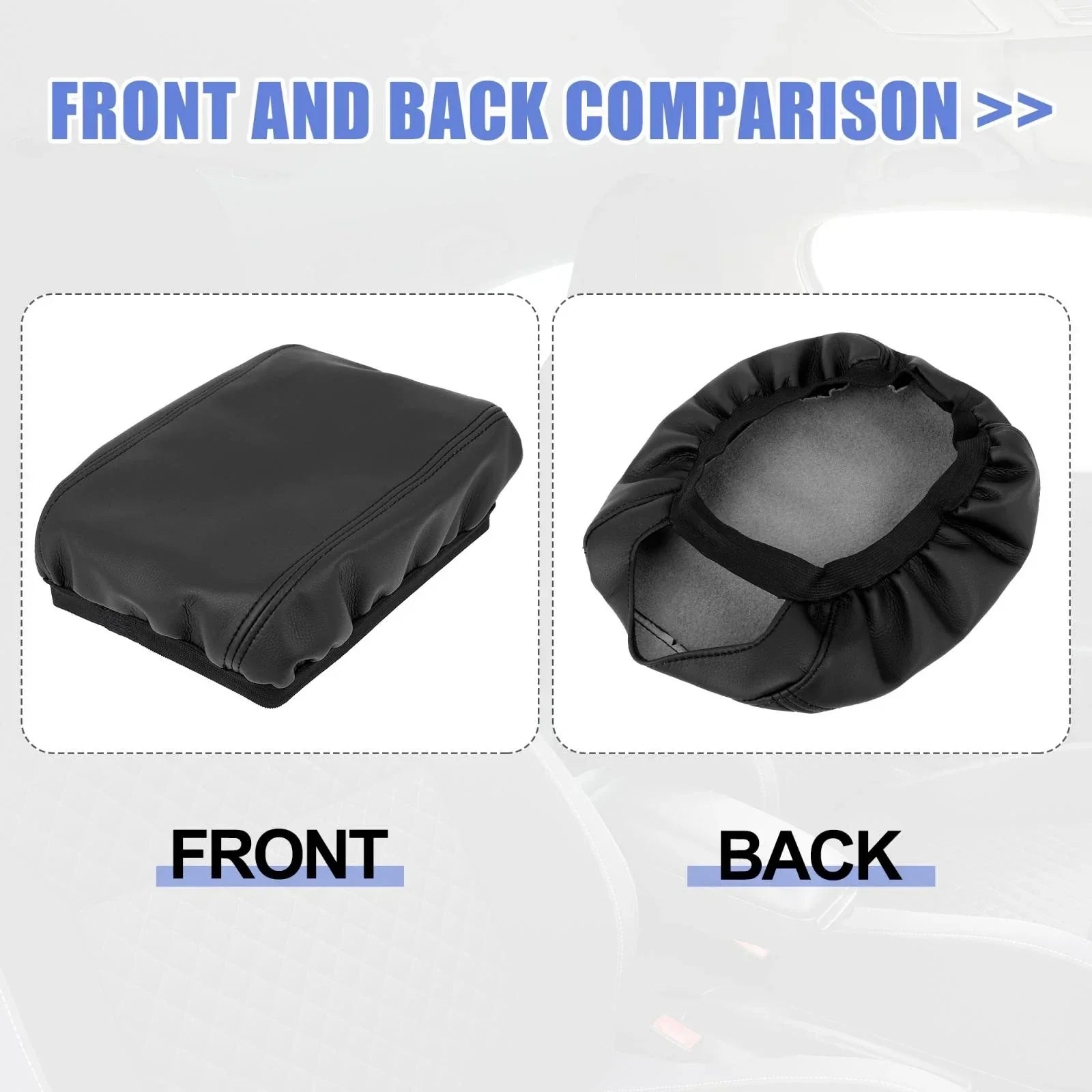 Center Console Lid Armrest Cover for Honda CR-V 2017-2021 Black Protector