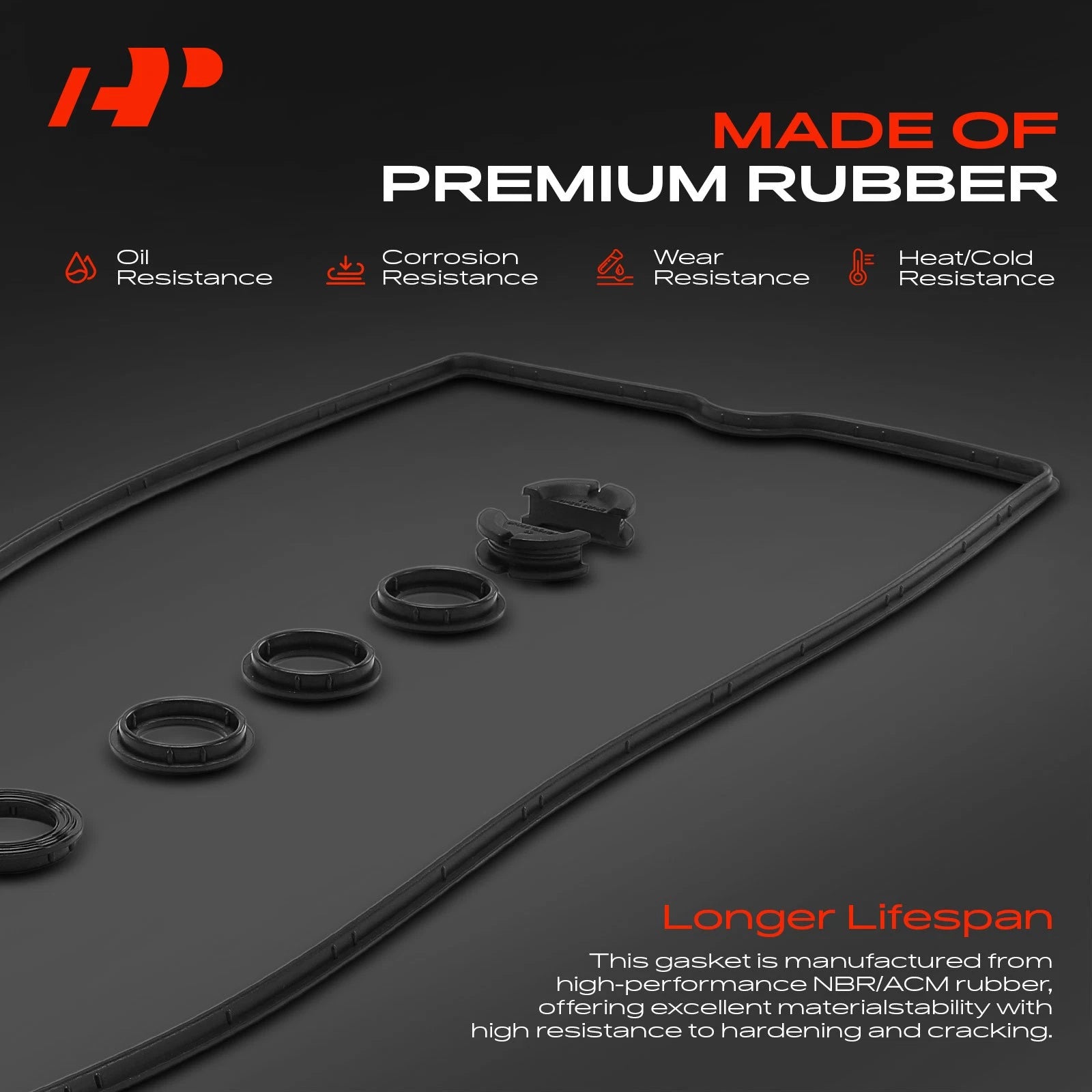 Engine Valve Cover Gasket Set for Mercedes-Benz C280 E320 S320 (1994–1997)