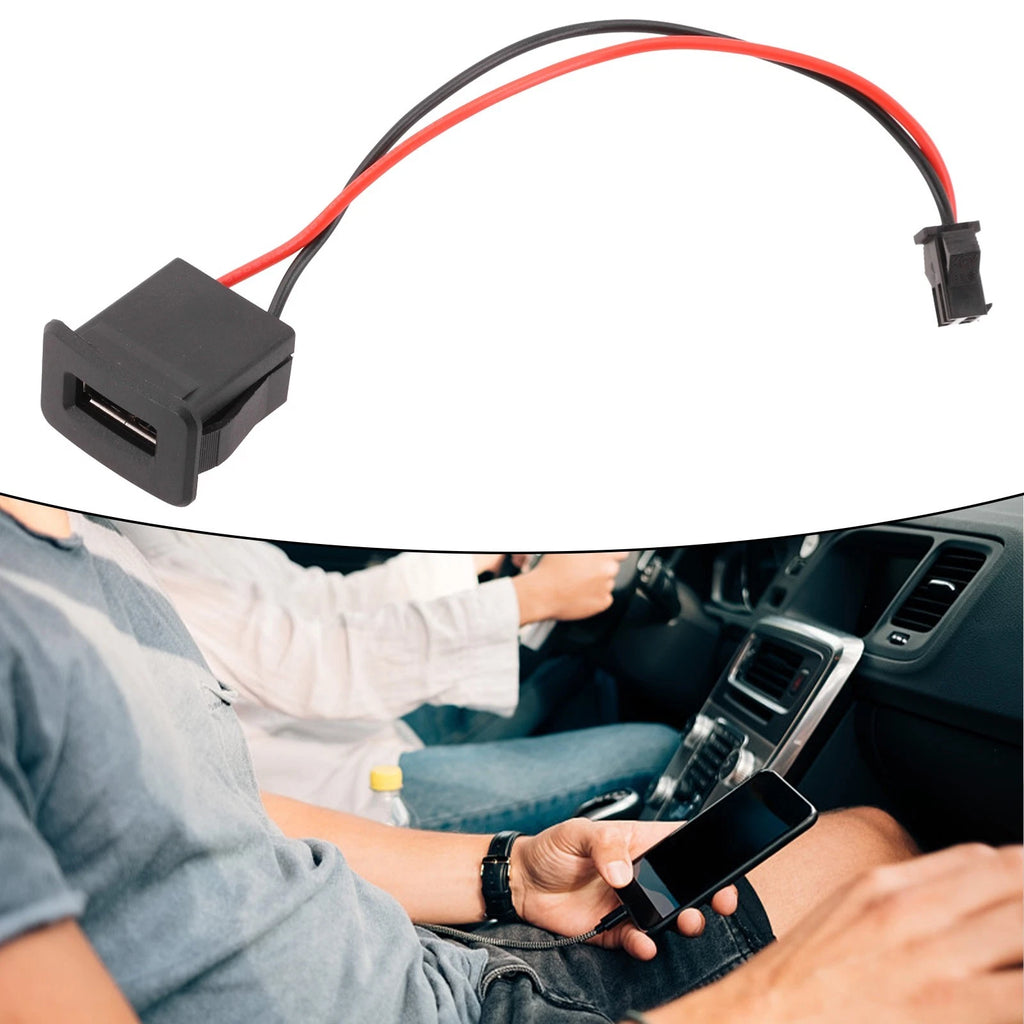 USB Female Base 2P Socket for All Vehicles (Universal Fit)