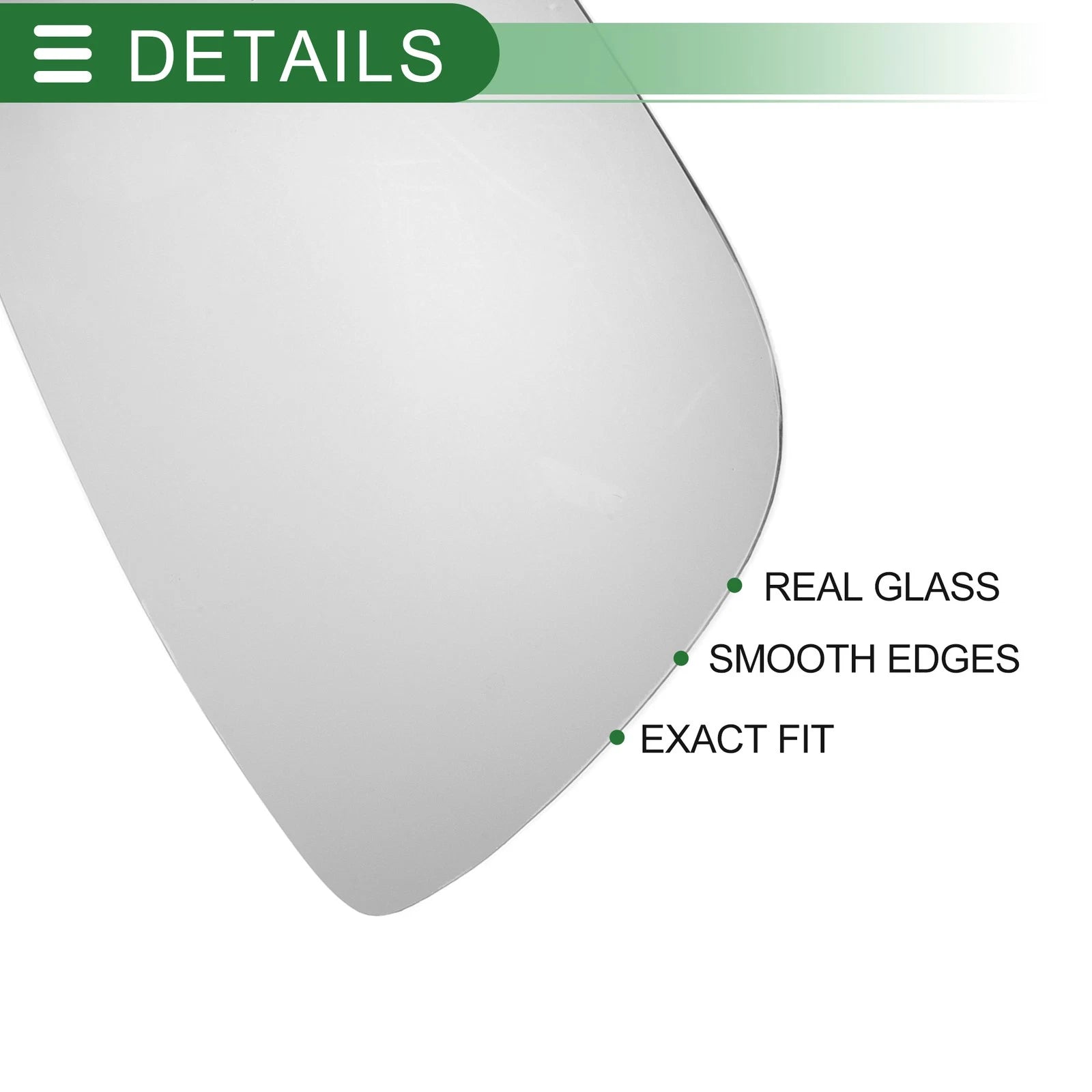 Heated Right Side Mirror Glass for Audi A8 (2002–2008)