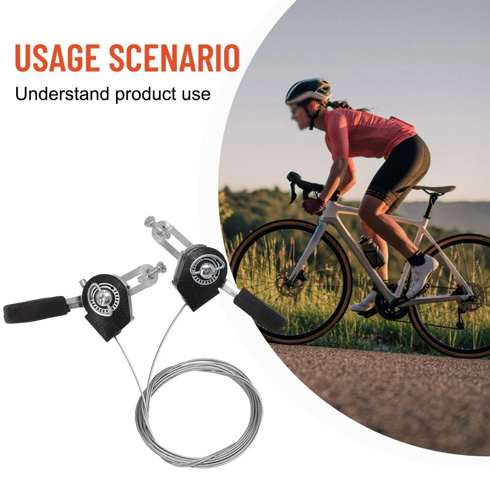 Thumb Tap Shifter Levers for Bike Bicycle (3x6/3x7) - 1 Pair