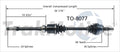 CV Axle Shaft for Toyota Camry 3.0L (1997–2001) SurTrack TO-8077